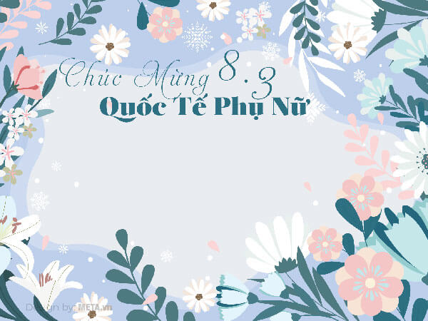 Thiệp chúc mừng ngày Quốc tế Phụ Nữ kẻ caro