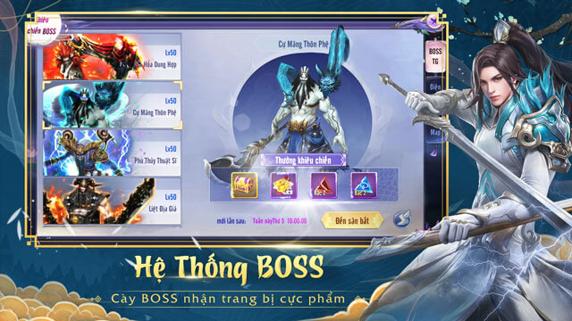 Hệ thống boss - Cày boss nhận trang bị cực phẩm