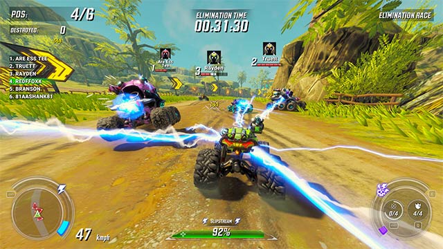 Khám phá kho vũ khí, trang bị và bổ trợ tiên tiến trong RACE - Rocket Arena Car Extreme