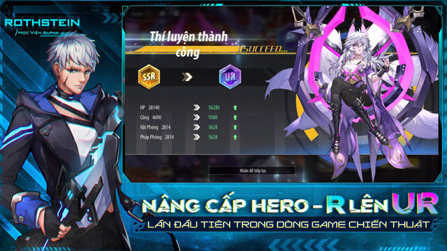 Nâng cấp Hero, lần đầu tiên xuất hiện trong dòng game chiến thuật