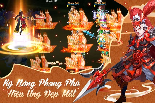 Kỹ năng phong phú, hiệu ứng đẹp mắt