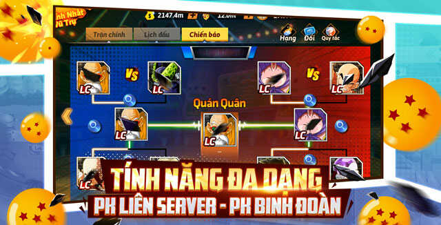 Tính năng đa dạng, PK liên server - PK Binh Đoàn