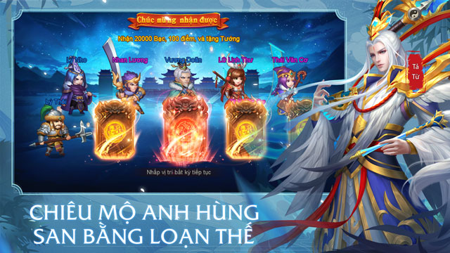 Chiêu mộ anh hùng Tam Quốc, san bằng loạn thế