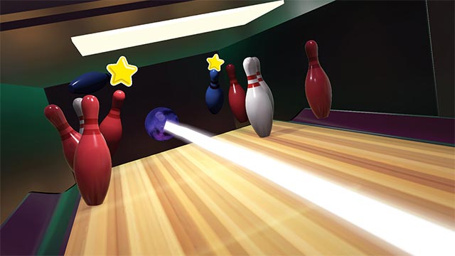 Luật chơi và cách tính điểm của Pin City VR rất khác biệt so với trò chơi bowling truyền thống