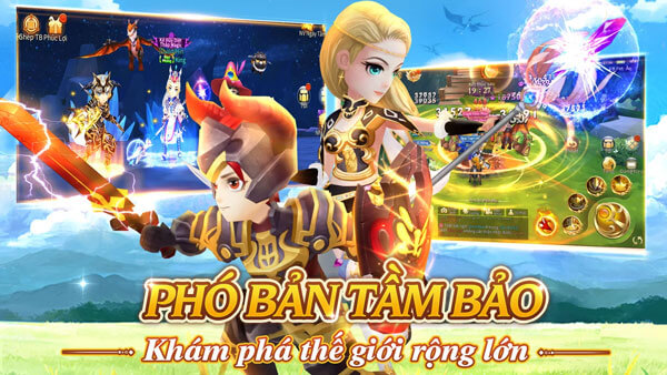 Khám phá thế giới rộng lớn khi chơi game Dragon Heroes