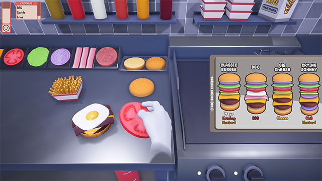 Khám phá 4 công thức làm bánh burger nổi tiếng trên toàn thế giới trong Burger Cooking Simulator game