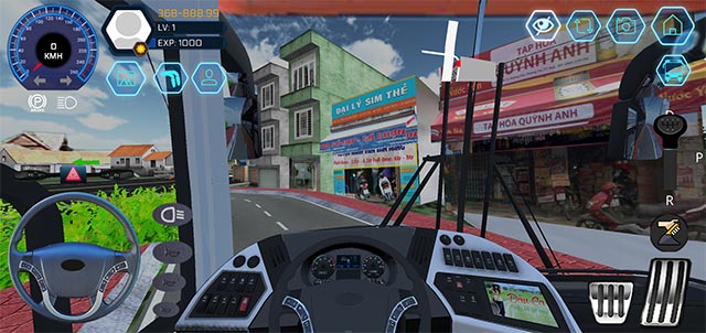 Chơi Bus Simulator Vietnam game ở góc nhìn thứ nhất hoặc thứ 3 linh hoạt