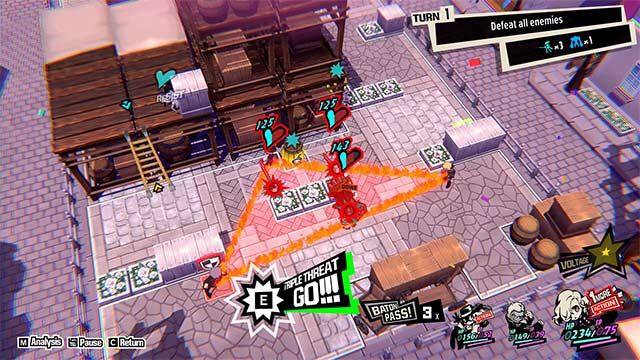 Persona 5 Tactica game nổi bật với hệ thống chiến đấu năng động kiểu Triple Threat