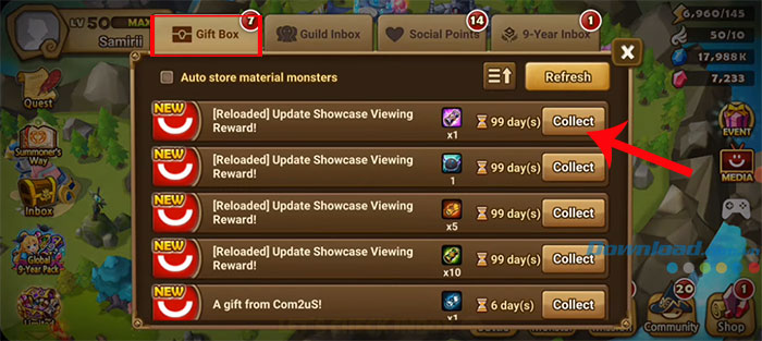 Hướng dẫn nhập code và các code Summoners War mới nhất Code-Summoners-War-5