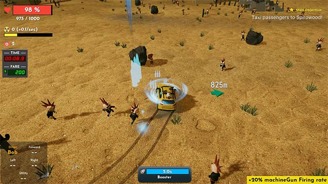 Tomb Stone Taxi là game đua xe chiến đấu giữa rừng zombie 'đông như quân Nguyên'