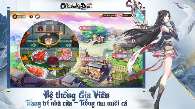 Hệ thống Gia Viên, trang trí nhà cửa, trông rau nuôi cá