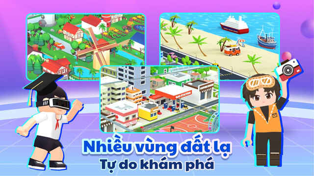 Khám phá nhiều thành phố, vùng đất lạ