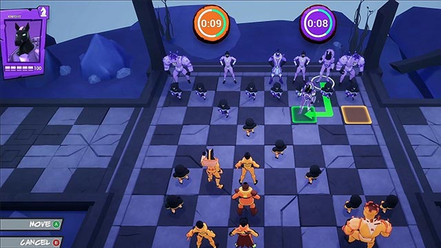 Checkmate Showdown là game lai giữa cờ vua, chiến thuật bàn cờ và đối kháng sôi động