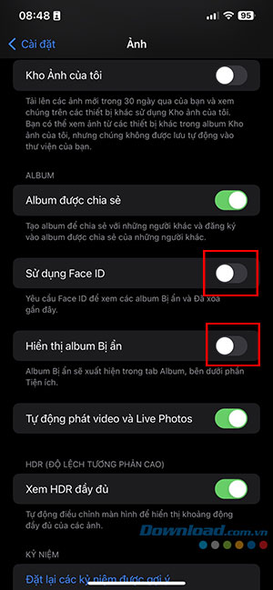 Hướng dẫn cách đặt khóa album Bị ẩn trên iPhone Dat-khoa-album-an-tren-iPhone-5