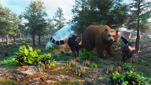 Wolf Simulator tái hiện cuộc chiến sinh tồn giữa đàn sói với động vật hoang dã trong rừng