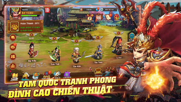 Tam Quốc Tranh Phong - Game chiến thuật đấu tướng đỉnh cao