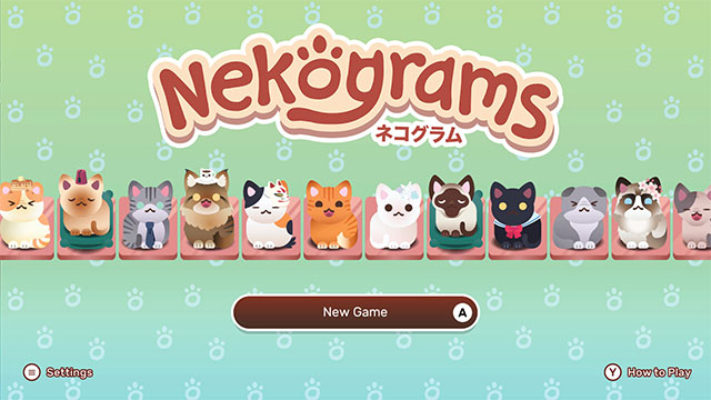 Nekograms là game giải đố thư giãn theo phong cách đẩy khối Sokoban quen thuộc