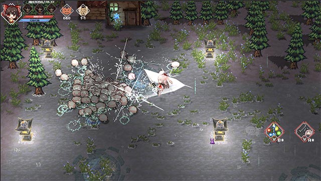 Các trận chiến trong TouHou Legend of Fairy Souls game phụ thuộc hoàn toàn vào thẻ kỹ năng