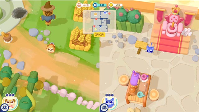 Mở khóa các bản đồ mới khi tiến bộ trong game Messy Up