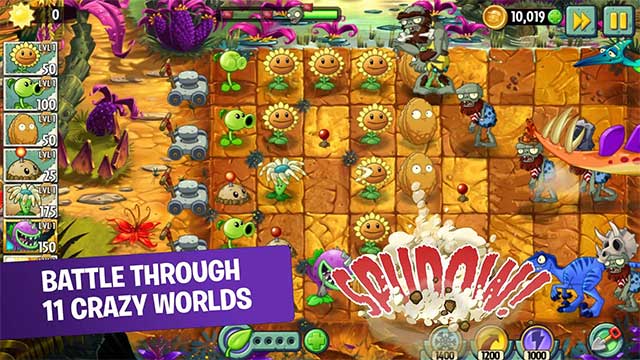 Nhiều bổ trợ hấp dẫn trong Plants vs. Zombies 2 cho Android