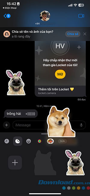 cach tao sticker iMessage iOS 17 11*435310