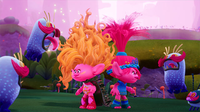 Game DreamWorks Trolls Remix Rescue sở hữu đồ họa hoạt hình dễ thương và rực rỡ