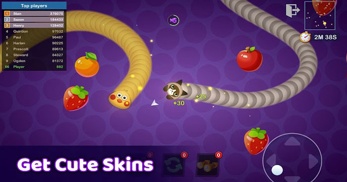 Rắn Săn Mồi Worms Zone - Game Vui 2 Người