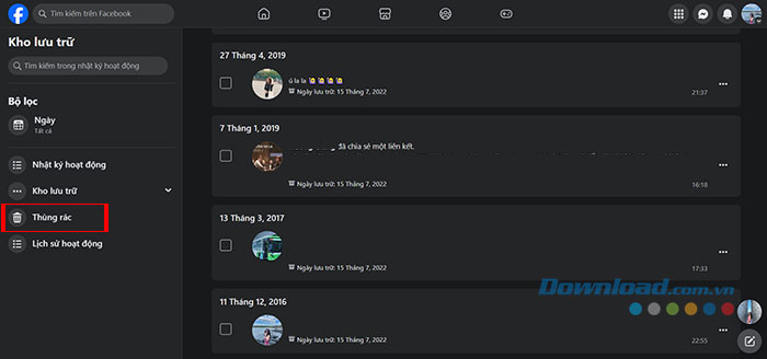 Hướng dẫn khôi phục bài đăng đã xóa trên Facebook