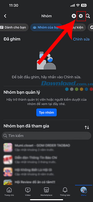 Cách rời nhiều nhóm Facebook cùng lúc cực nhanh chóng Cach-roi-nhieu-nhom-tren-Facebook-2