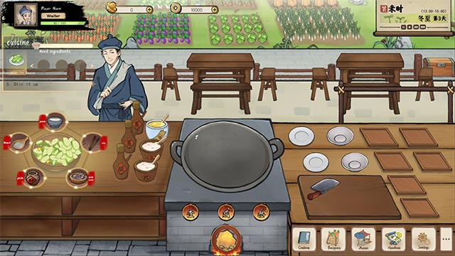 Quản lý nhà hàng ẩm thực Trung Hoa cổ điển trong game mô phỏng Chinese Culinary Shop