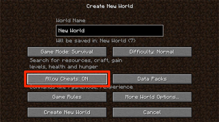 Tổng hợp lệnh console, cheat trong Minecraft và cách dùng Minecraft-cheat-1