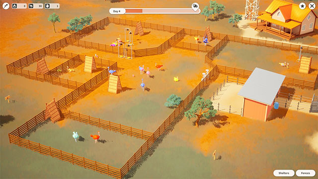 Quản lý trang trại đà điểu trong game mô phỏng thư giãn Ostrich Farm