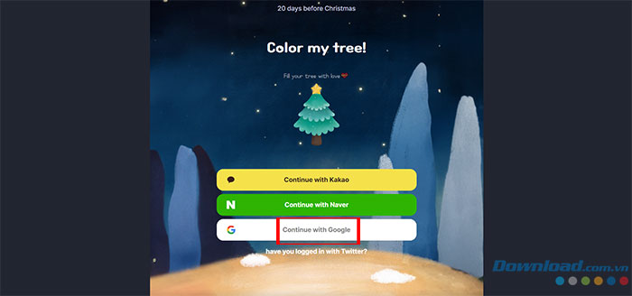 Hướng dẫn gửi lời chúc Giáng Sinh cho bạn bè bằng Colormytree Colormytree-1