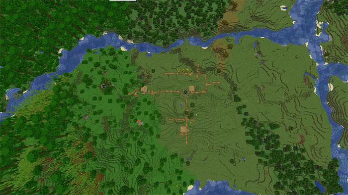 ngôi - TOP seed ngôi làng tốt nhất trong Minecraft 1.20 Minecraft-Village-Seed-1