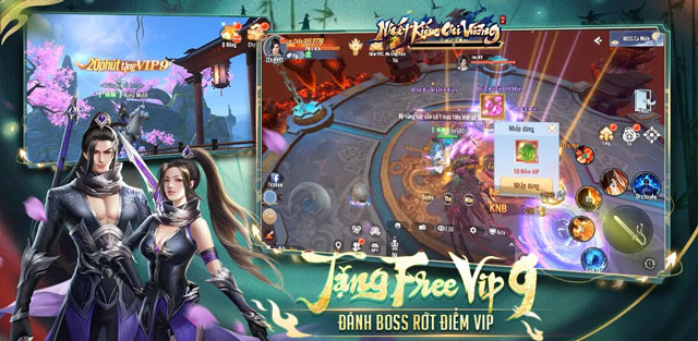 Tặng free VIP 9, đánh boss rớt điểm VIP