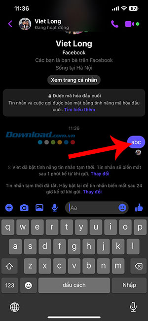 Cách chỉnh sửa tin nhắn đã gửi trong Facebook Messenger Chinh-sua-tin-nhan-da-gui-Facebook-Messenger-1