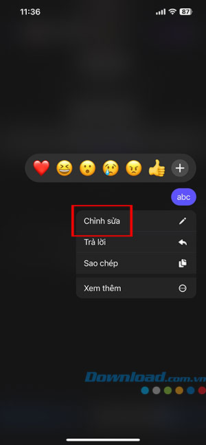 Cách chỉnh sửa tin nhắn đã gửi trong Facebook Messenger Chinh-sua-tin-nhan-da-gui-Facebook-Messenger-2