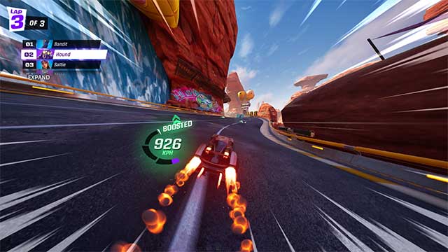 Rocket Racing là một trò chơi đua xe arcade tuyệt đẹp trong Fortnite