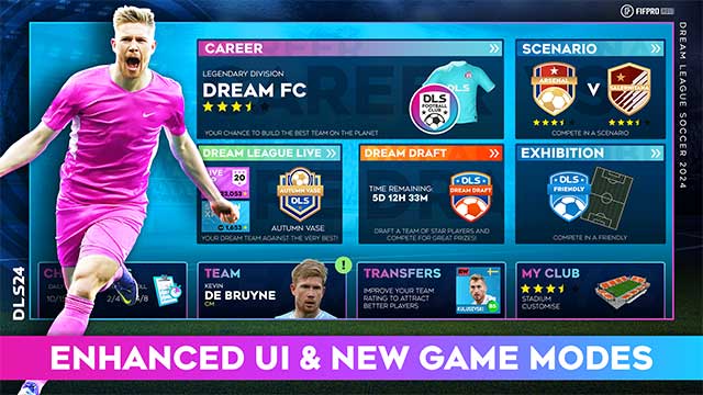 Mùa giải mới nhất tiếp tục chính thức vô game Dream League Soccer 2024