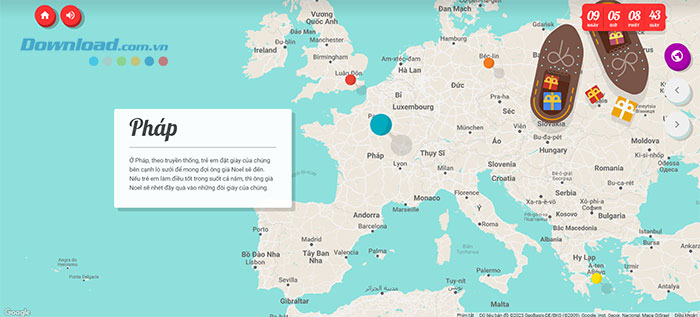 Hướng dẫn chơi game Theo chân ông già Noel 2023 trên Google Google-Theo-chan-ong-gia-Noel-12