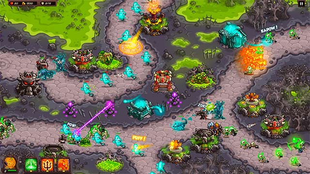 Mỗi màn chơi trong Kingdom Rush Vengeance game đều đòi hỏi phải xây dựng kế hoạch chiến lược riêng