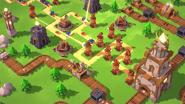 Tower Factory là game chiến thuật phòng thủ tháp với cơ chế tự động hóa