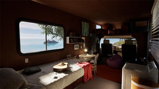 Van Life Simulator giả lập cuộc sống chill chill trên chiếc xe dã ngoại RV cùng bạn đi muôn nơi