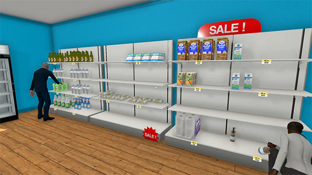 Chơi Supermarket Simulator game ở góc nhìn thứ nhất trực quan