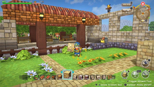 Dragon Quest Builders là sự pha trộn giữa game nhập vai chiến đấu sandbox với phong cách Minecraft