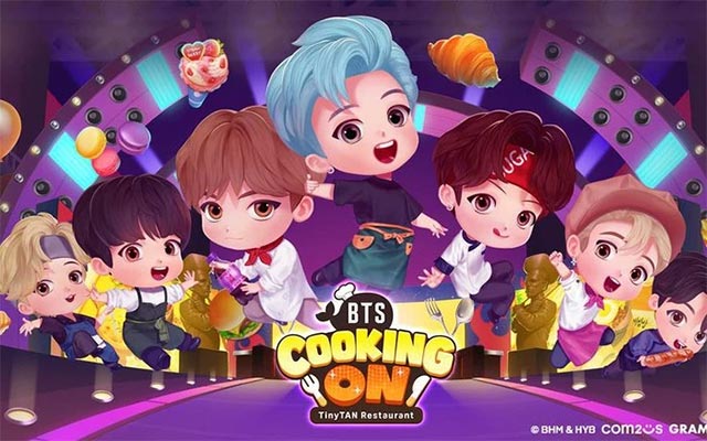 BTS Cooking On: TinyTAN Restaurant là game nấu ăn vui nhộn cùng 7 thành viên ban nhạc BTS