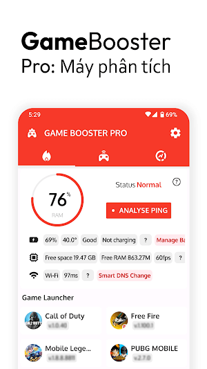 Game Booster Pro Turbo Mode Cho Android Rv App H Tr Ch I Game