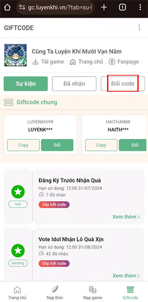 Code Cùng Ta Luyện Khí Mười Vạn Năm mới nhất và cách nhập Code-Cung-Ta-Luyen-Khi-Muoi-Van-Nam-1